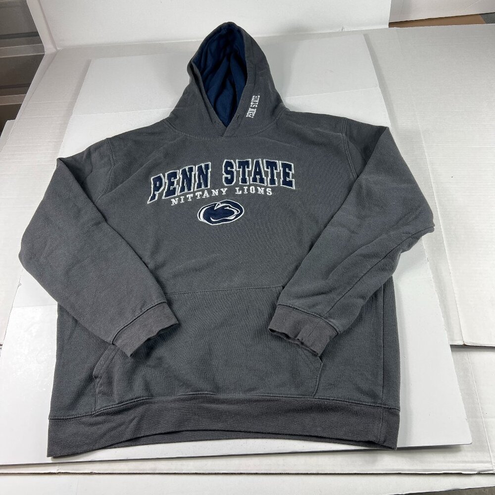 Colosseum Penn State Nittany Lions Sweatshirt Extra Large Grey Faded Hoodie